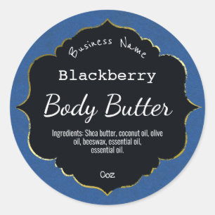 Blackberry Products Dark Blue Labels