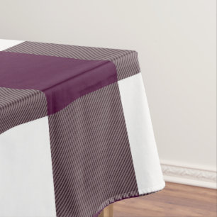Blackberry Purple Buffalo Plaid Pattern Tablecloth