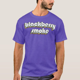 Blackberry Smoke Retro Rainbow Typography Faded St T-Shirt