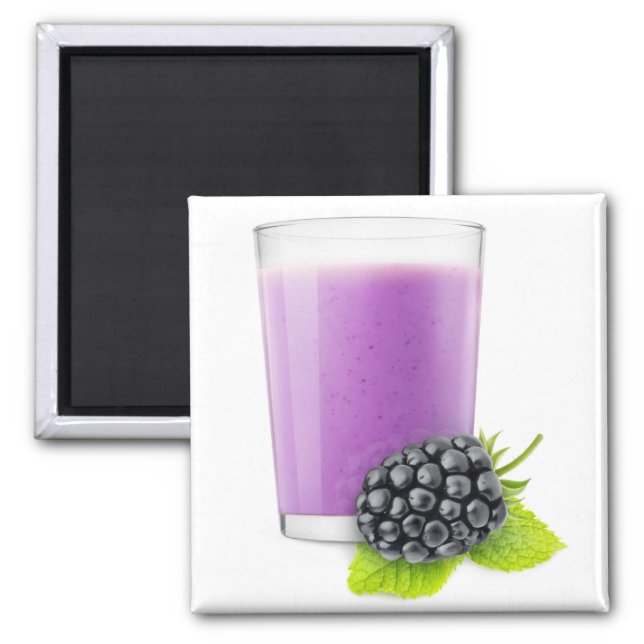 Blackberry smoothie magnet (Front)