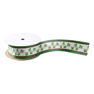 Blackberry vine satin ribbon