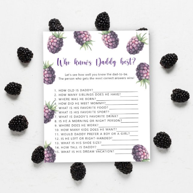 Blackberry - Who knows DADDY best game (Creator Uploaded)