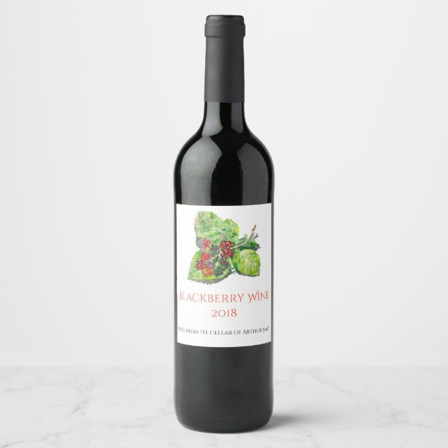 BlackBerry Wine Label (Front)