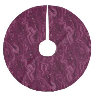 Blackberry Wine Pattern Brushed Polyester Tree Skirt