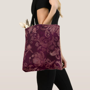 Blackberry Wine Pattern Tote Bag