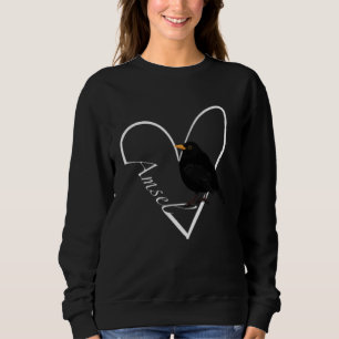 Blackbird Bird Bird Birdwatcher Animal Biologist Sweatshirt