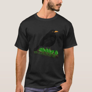 Blackbird Bird Bird Birdwatcher Animal Biologist T-Shirt