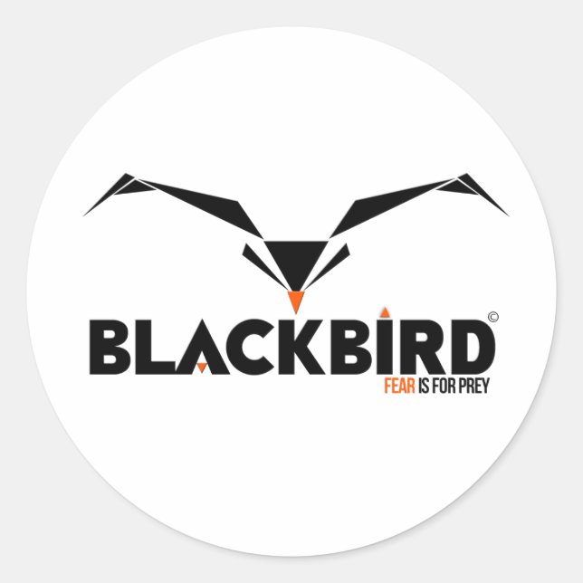 BlackBird Fear is for Prey Sticker (Front)