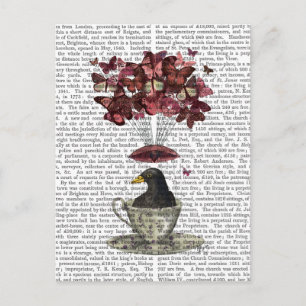 Blackbird In Teacup Postcard