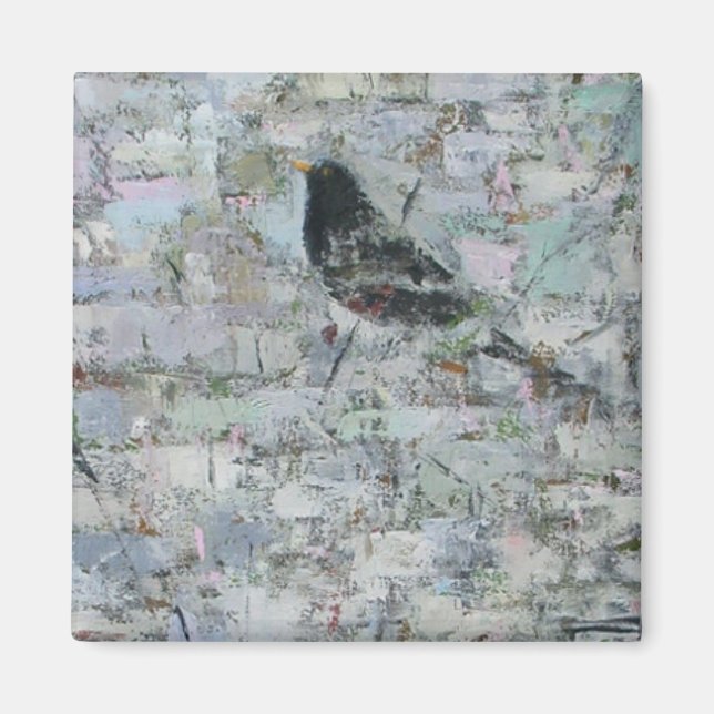 Blackbird in Tree 2012 Magnet (Front)