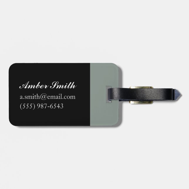 Blackbird in Tree Luggage Tag (Back Horizontal)