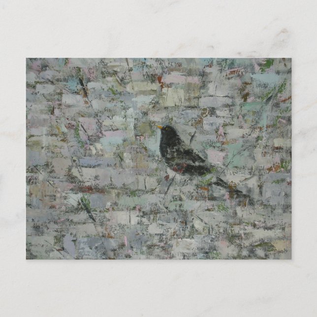 Blackbird in Tree Postcard (Front)