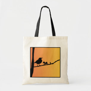 Blackbird Silhouette Tote Bag