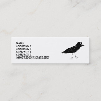 Blackbird Skinny Business Card (White)