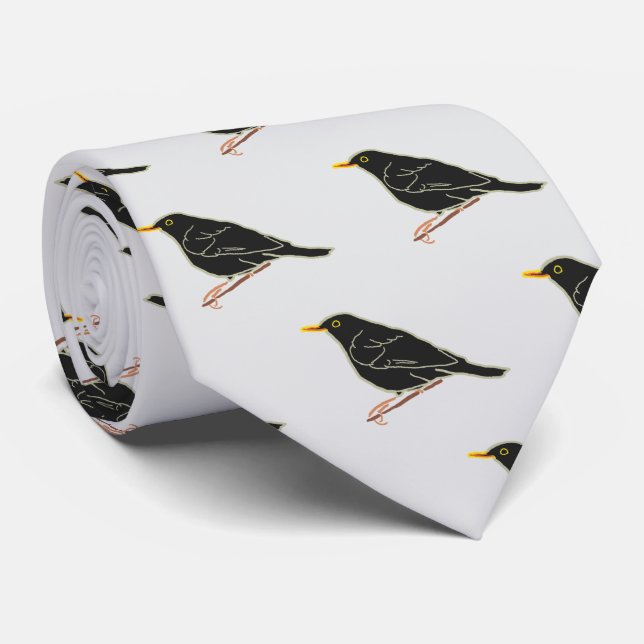 Blackbird Tie (Rolled)