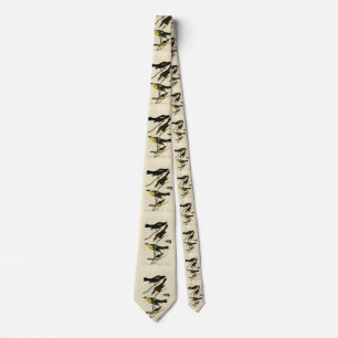 Blackbirds and Oriole, Audubon's Birds of America Tie