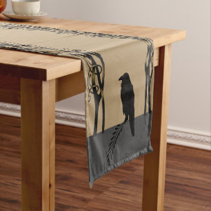 Blackbirds Crow Ravens Short Table Runner