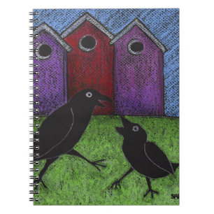 Blackbirds Playing Notebook