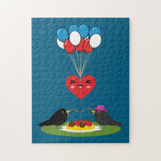 Blackbird's Spaghetti Meatballs Valentine's Date Jigsaw Puzzle