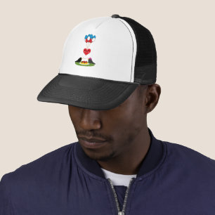 Blackbird's Spaghetti Meatballs Valentine's Date Trucker Hat