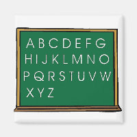 Blackboard Alphabet