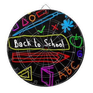 Blackboard Back To School Dartboard
