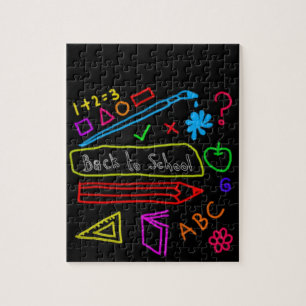 Blackboard Back To School Jigsaw Puzzle