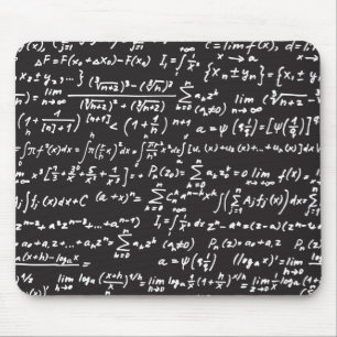 Blackboard Math Equations Mouse Mat