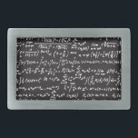 Blackboard Math Equations Rectangular Belt Buckle<br><div class="desc">Get your Geek on with this blackboard math equations design. Math is Radical!</div>
