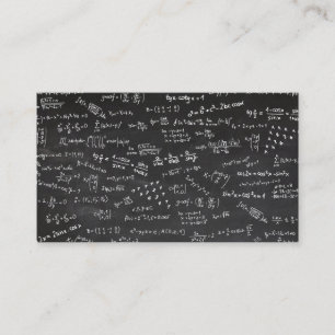 Blackboard Math Science Tuition Teacher Business Card