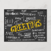 Blackboard Postcard from The Dorm