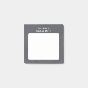 Blackboard Style From the Desk of Customisable  Post-it Notes