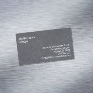 Blackboard Style Seven Line Custom Chalkboard Magnetic Business Card