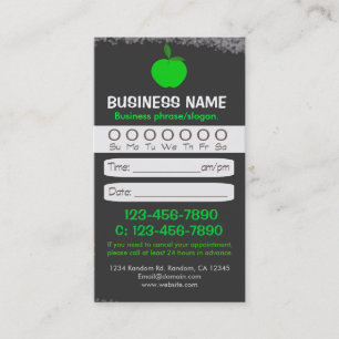 Blackboard teacher apple appointment cards