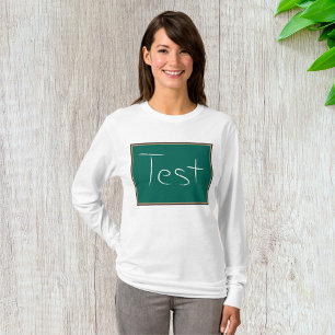 Blackboard Test Womens Long-Sleeve T-Shirt