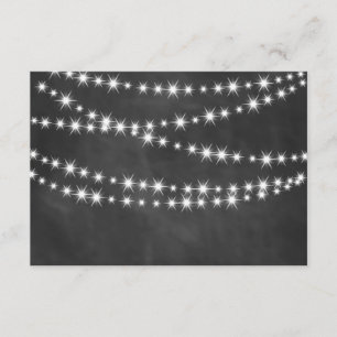 Blackboard Twinkle Lights RSVP 2 Card