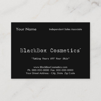 BlackBox Cosmetics, Independant Sales Associ... Business Card