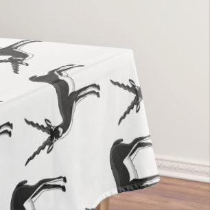 Blackbuck antelope illustration tablecloth