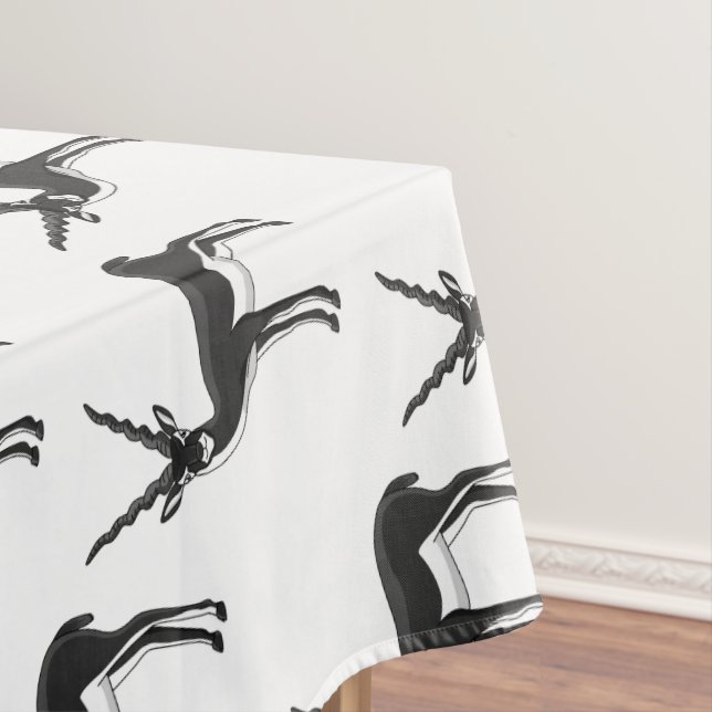 Blackbuck antelope illustration tablecloth (In Situ)