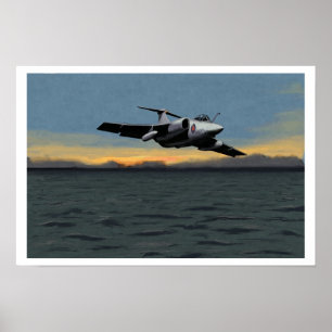 Blackburn Buccaneer Ark Royal 1970 Poster