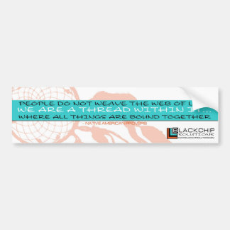 BlackChip Web of Life Bumper Sticker