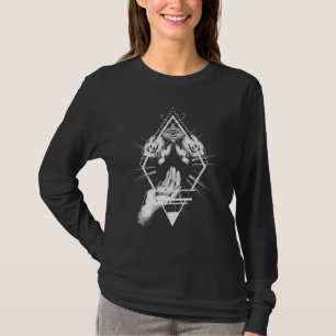 Blackcraft All Seeing Eye Insect Moth Hamsa Hands T-Shirt