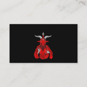 Blackcraft Antichrist Goat Satan Baphomet Business Card