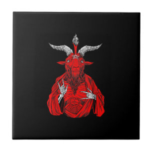 Blackcraft Antichrist Goat Satan Baphomet Tile