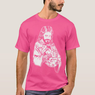 Blackcraft Jesus Loves Satan Baphomet Goat Atheist T-Shirt