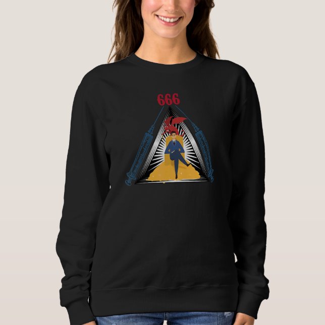 Blackcraft Satanic Occult Witch Goth Evil 666  2 Sweatshirt (Front)
