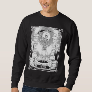 Blackcraft Witchy Skeleton Death the Grim Reaper T Sweatshirt