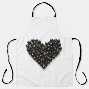 Blackcurrant heart apron