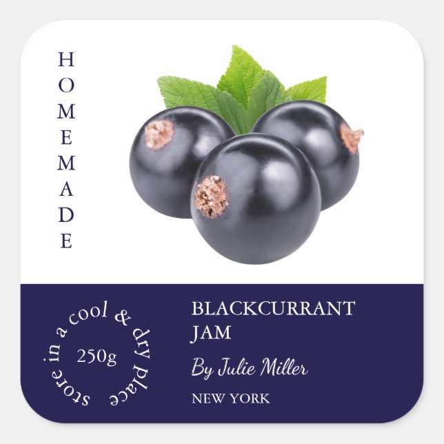 Blackcurrant Small Business Label (Front)
