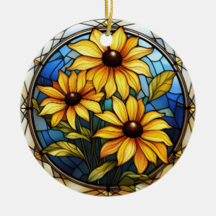 Blacked Eyed Susan Maryland Flower Ornament
